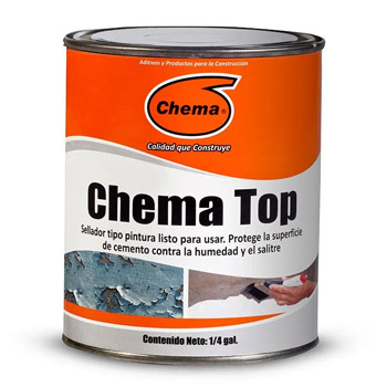 Impermeabilizante Chema Top tipo pintura 1/4 galón