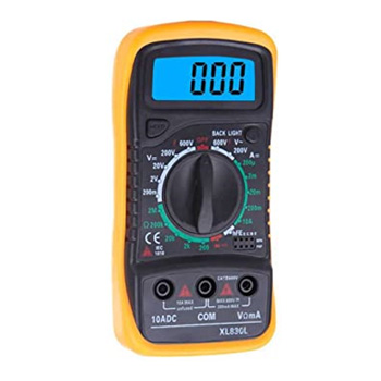 Tester con Pantalla Retroiluminada LCD Medidor DMM para Medir Corriente DC Amperímetro AC Voltímetro