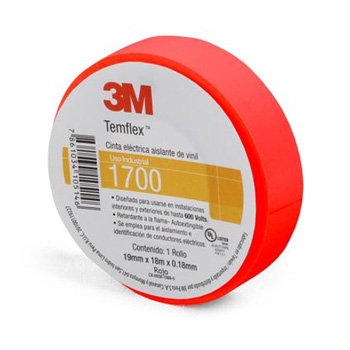3M Cinta Aislante 3M 19mm x 18 m Rojo